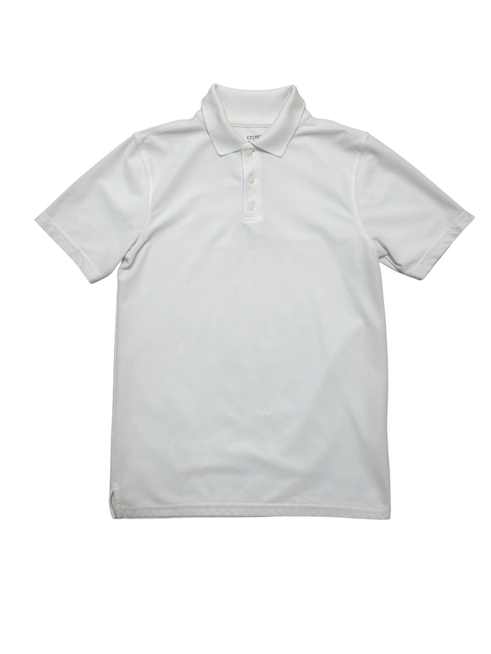 Crown & Ivy Boy's White Short Sleeve Polo Shirt